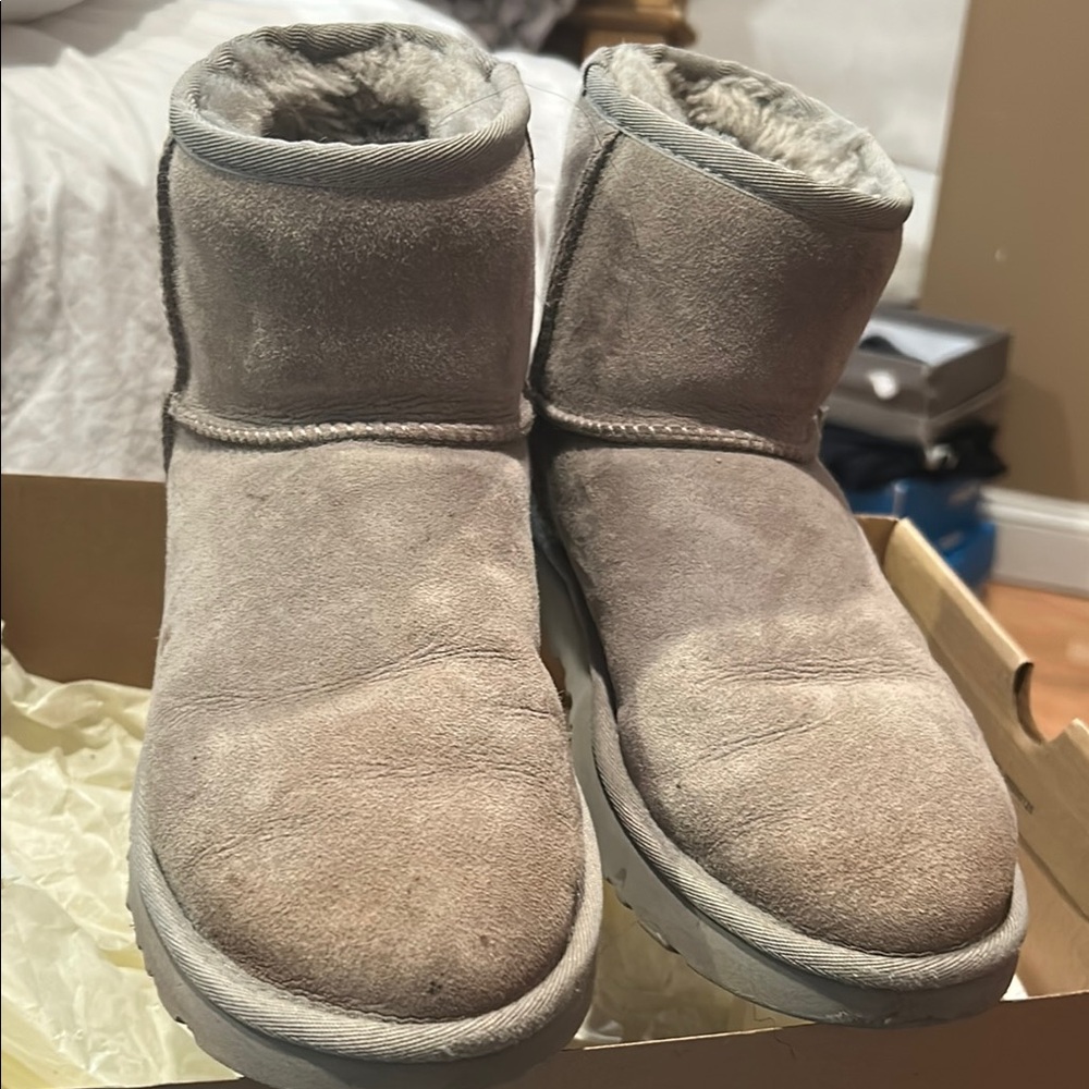 UGG Classic Gray Suede Boots